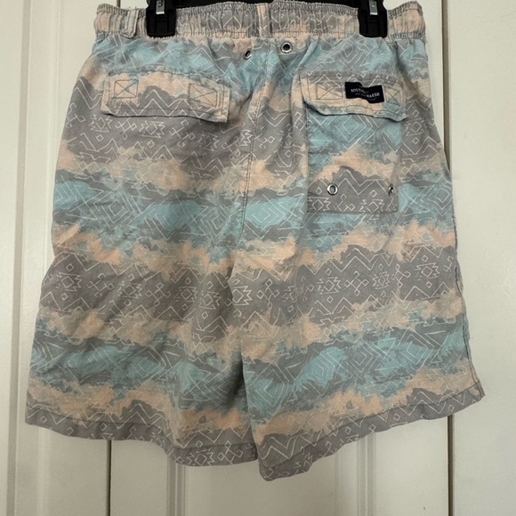 Pattern Swim Shorts with Drawstring - Picture 2 of 4